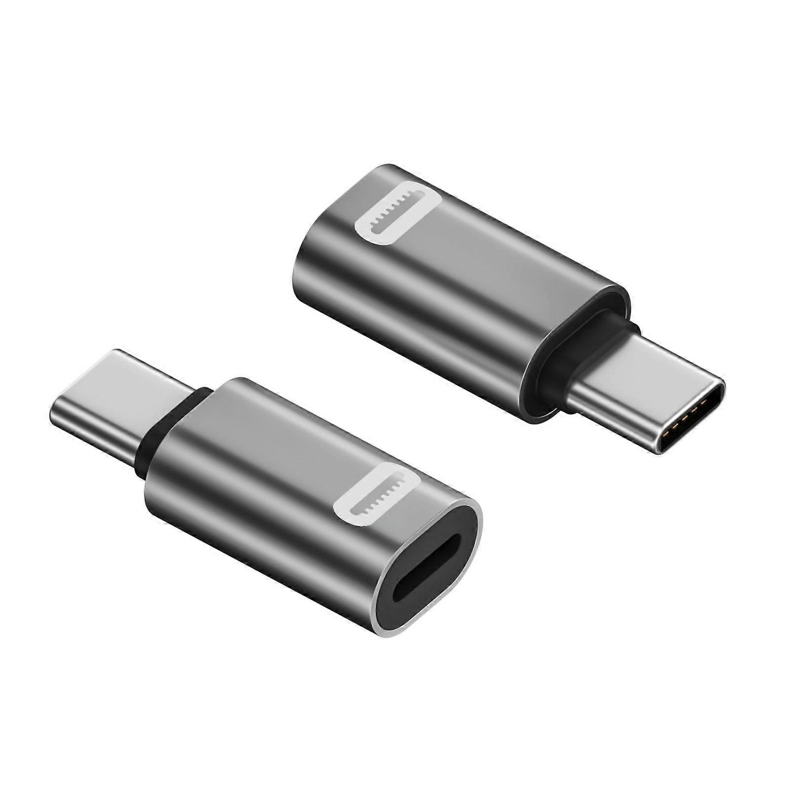 Efficient  To USB C Adapter With MultiSafety Protections And Compactly Design For Phone16/15 Everyday Use  Silver