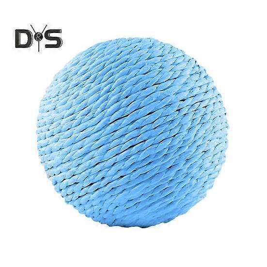 Cat Sisal Ball Interactive Cat Scratching Ball Toy Natural Sisal Scratcher Ball with Sound for Kitten Teeth Cleaning Training