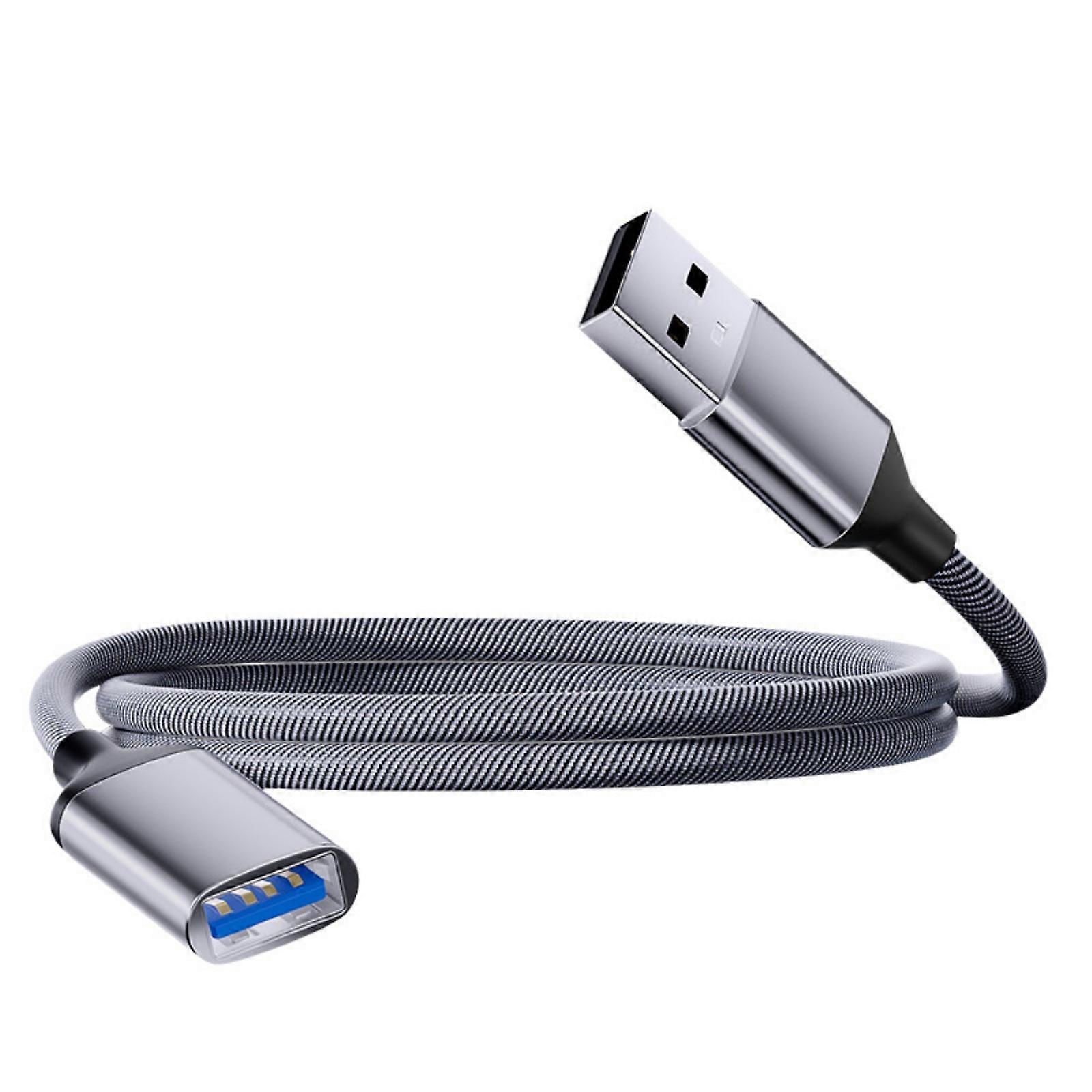 USB 3.0 Extension Cable Data Cord Female/Male to Male Extender Wire Fast Speed USB 2.0 Speed 4180Mbps for Laptop PC