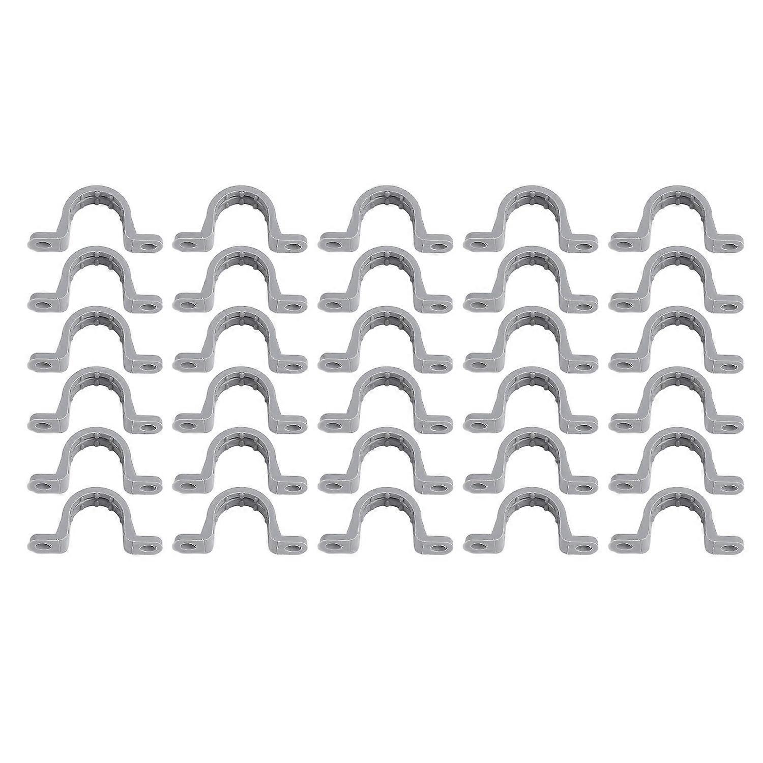 30PCS Electrical Conduit Strap Clamp 1/2 Inch 2 Holes PVC Pipe Mounting Bracket for Electrical Engin