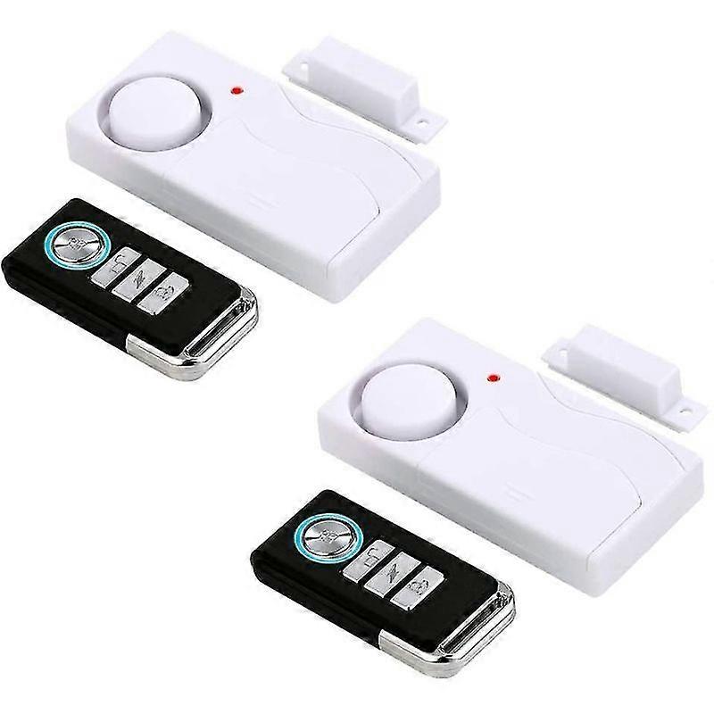 Wireless Door Alarm With Remote, Windows Open Alarms,home Security Sensor, Pool Alarm For Kids Safety, Prevent Robbery (2 Pack)