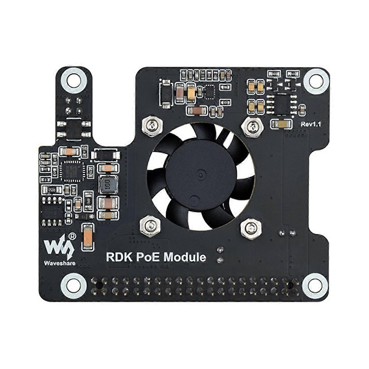 for RDK X5 PoE HAT with Fan+Heatsink for D-Robotics RDK X5 Motherboard IEEE 802.3af/At Expansion Board