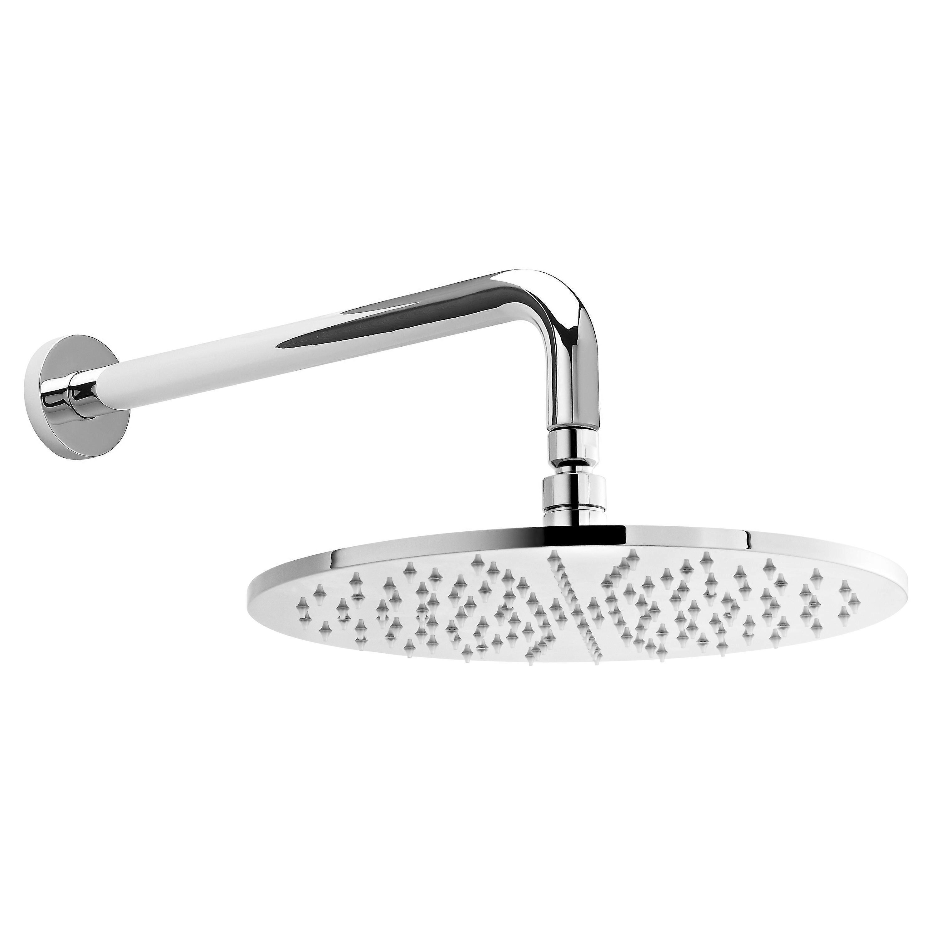 Round LED Fixed Shower Head, 300mm - Chrome