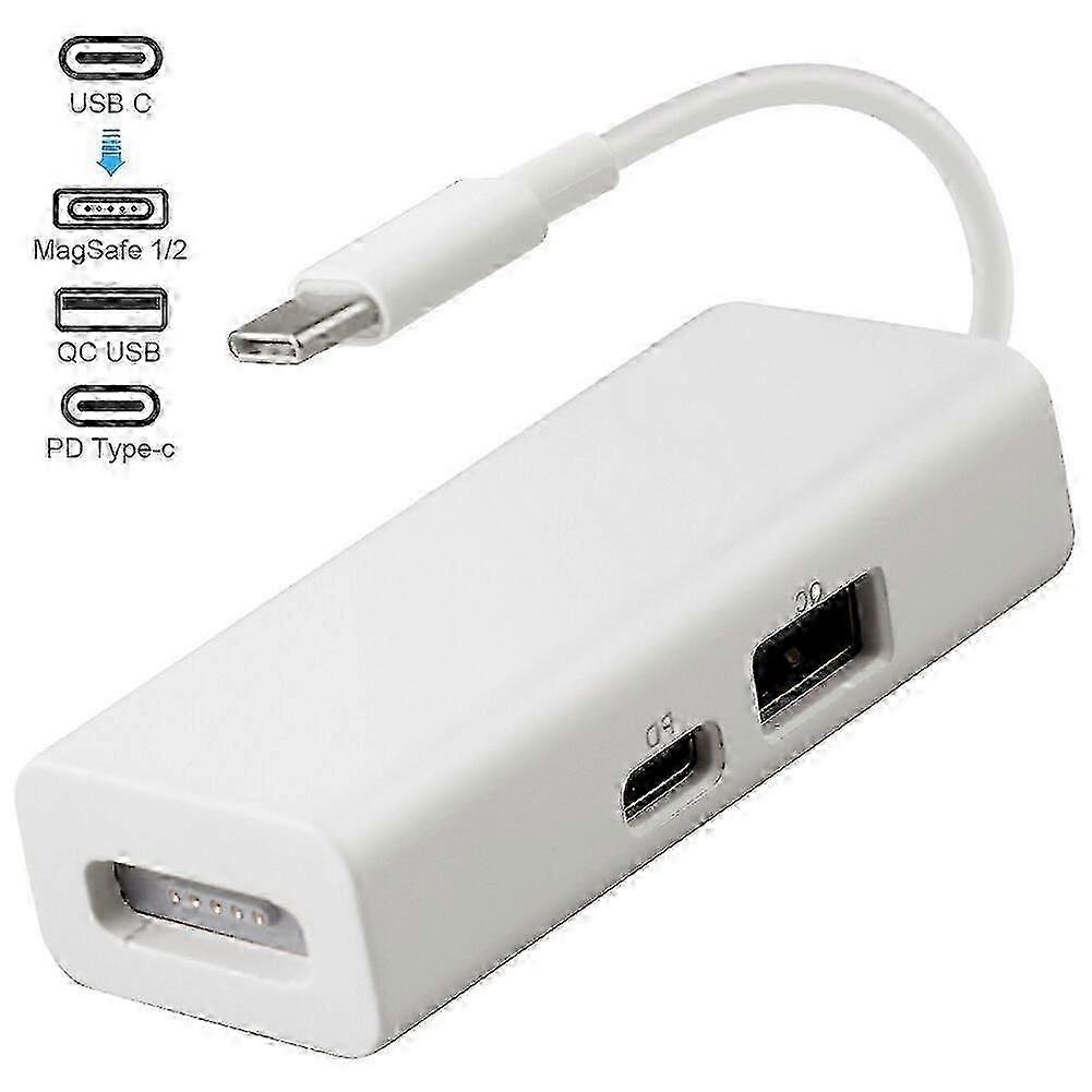USB-C 3-in-1 MagSafe Adapter Type C To MagSafe 1/2 Converter For Notebooks,100% New