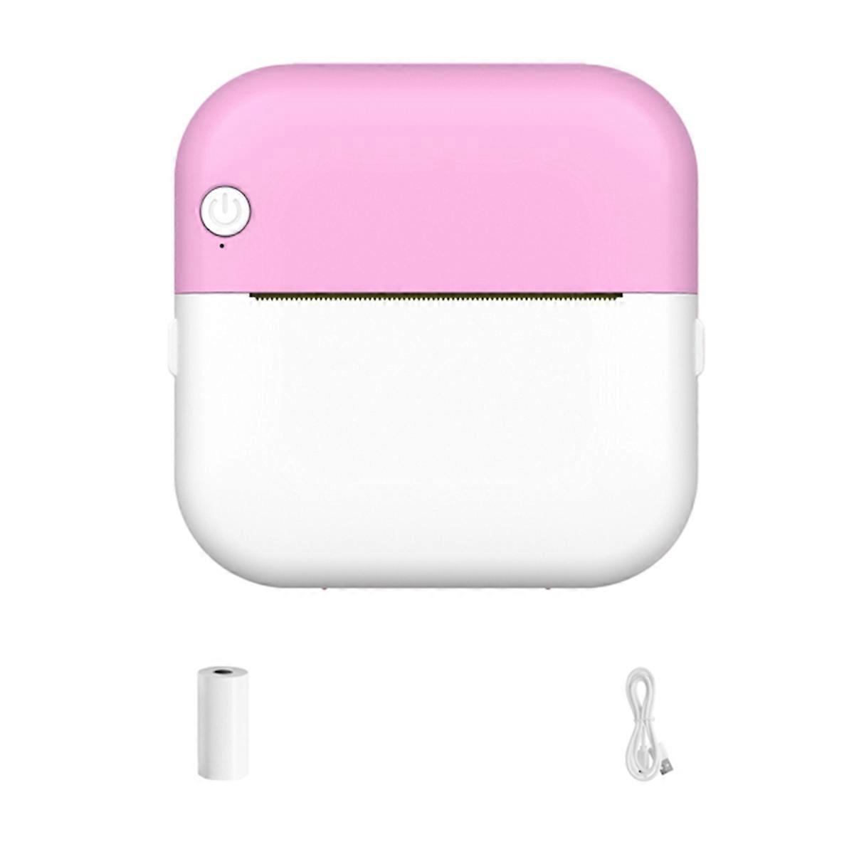 Portable Mini Pocket Printer Note Photo Label Memo Printing Pink