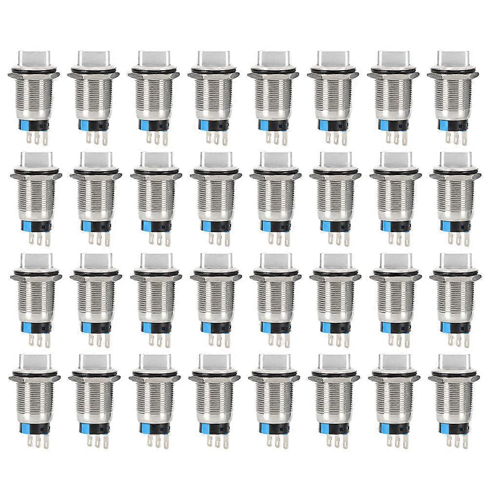 40PCS BEM-19-21 2-Position Knob Switch Waterproof Rotate Switch with Self Locking