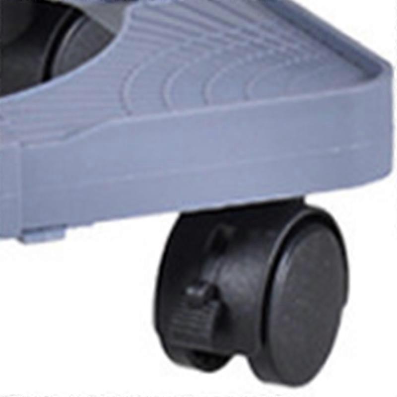 Mobile Computer Tower Stand Retractable 360° Rotation Grey