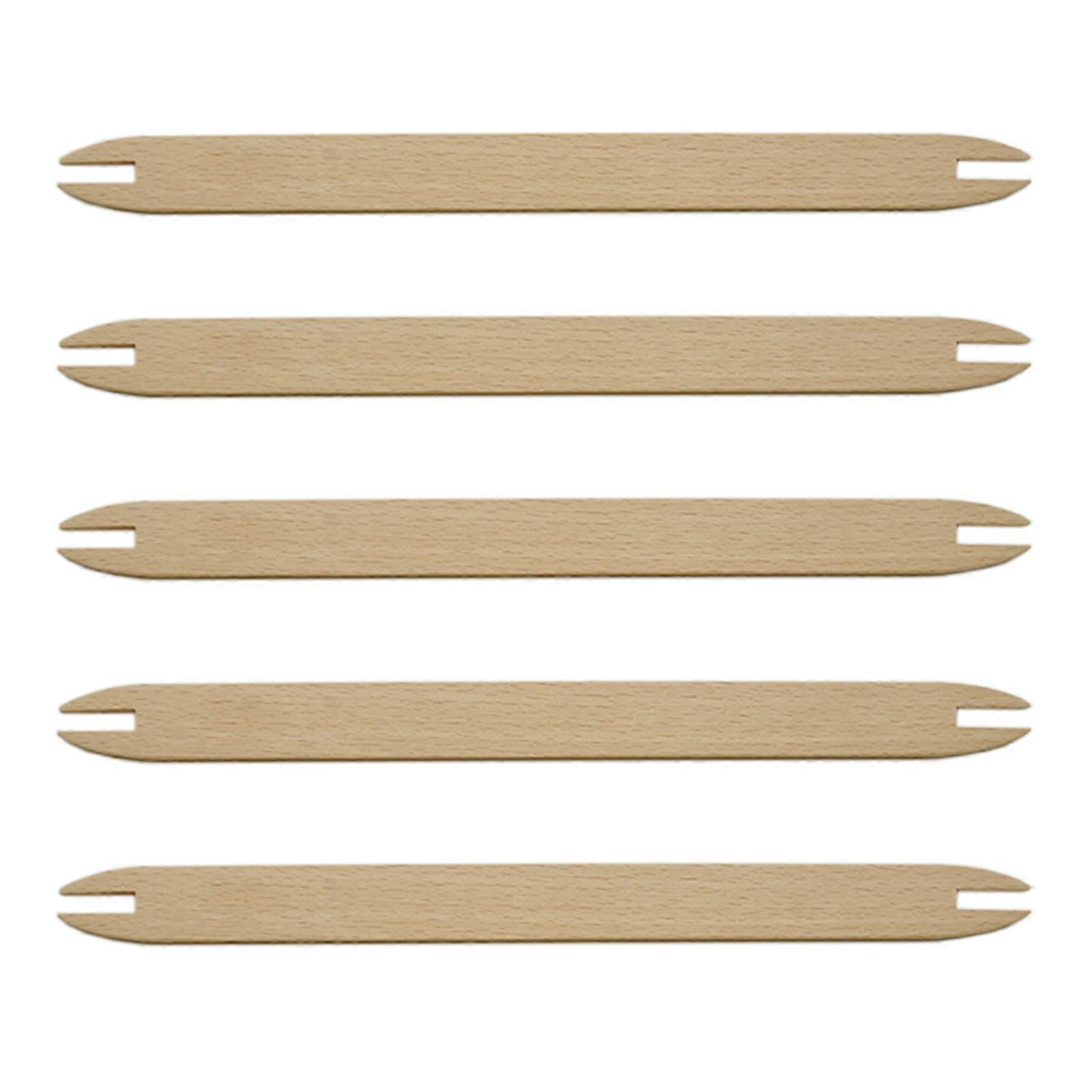 5Pcs Lançadeiras de Tecelagem de Madeira 6Inch 11.8Inch Long Weaving Sticks Para Tricotar Suéteres Cachecol Tapetes Tapeçaria Artesanato Projeto M