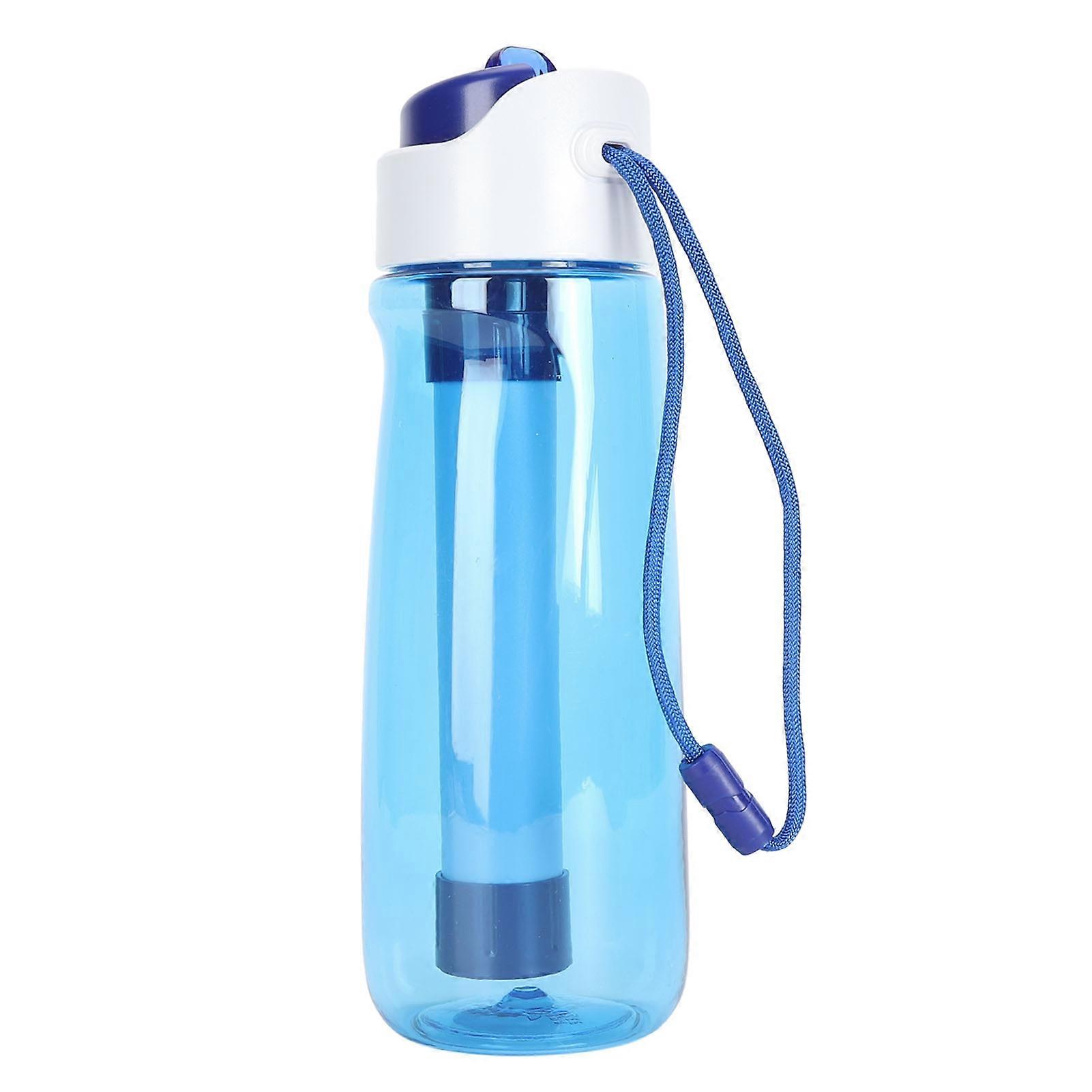 750ml Water Filter Bottle Activated Carbon Fiber Filter Portable Water Filter Bottle for Outdoor Sports Travel