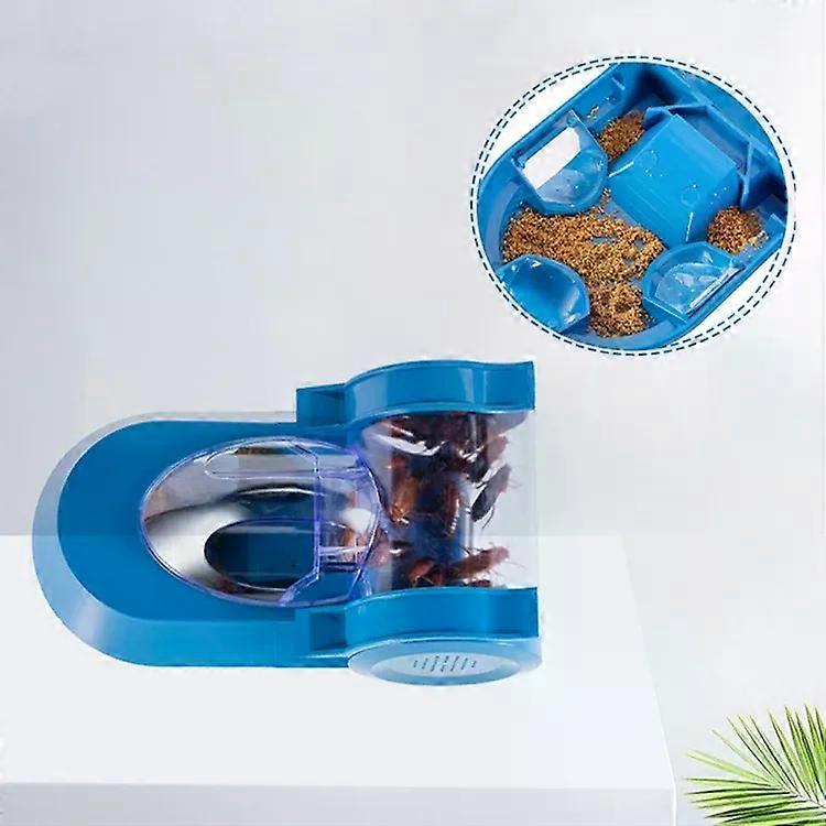 Cockroach Capture Device-Non-Toxic Kitchen & Toilet Trap-Blue