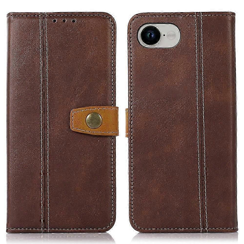 For iPhone 16e Case Calf Texture Flip Leather Phone Cover