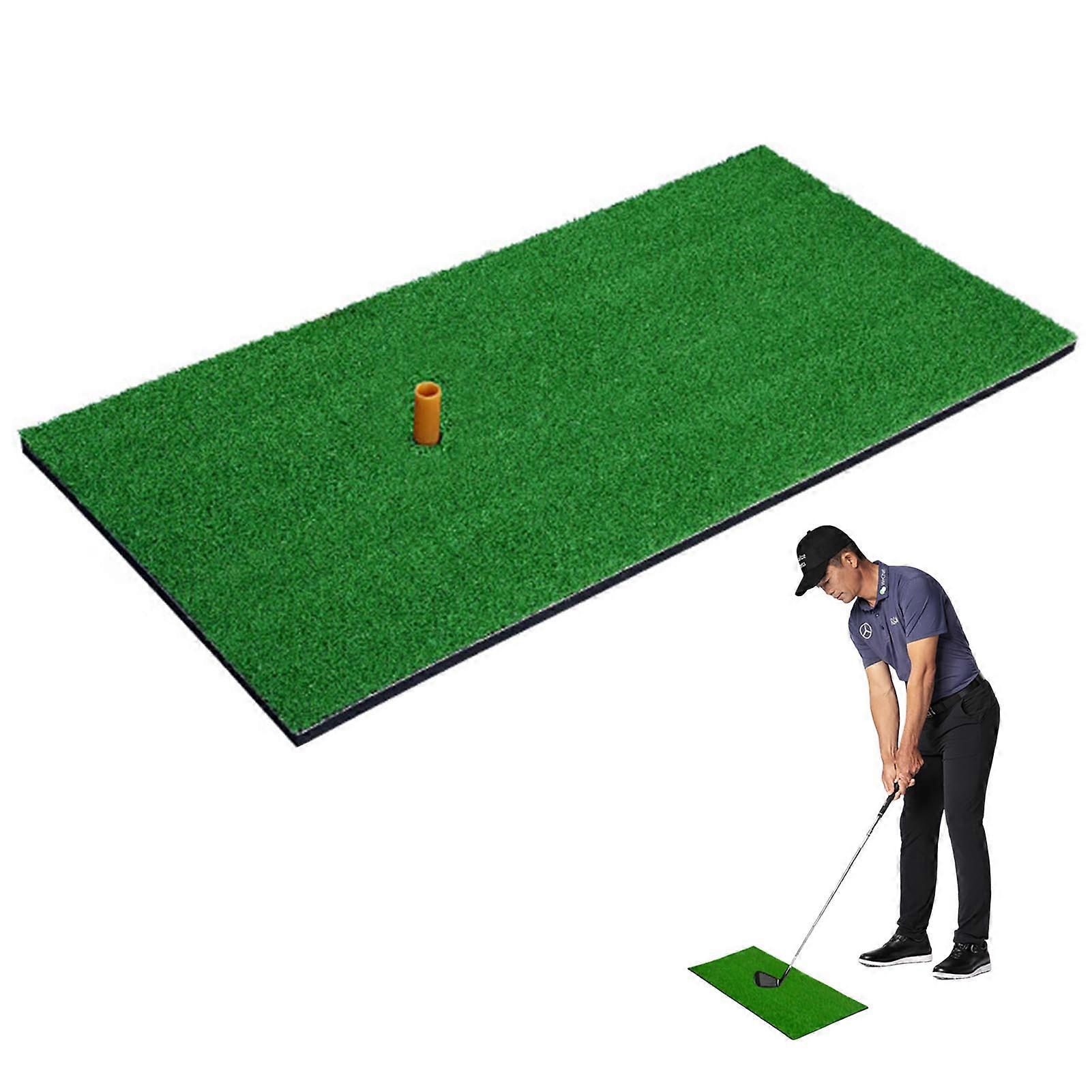 Golf Swing Training Mats Beginner Practice Hitting Direction Golf Mat Suitable for Indoor Golf Practice