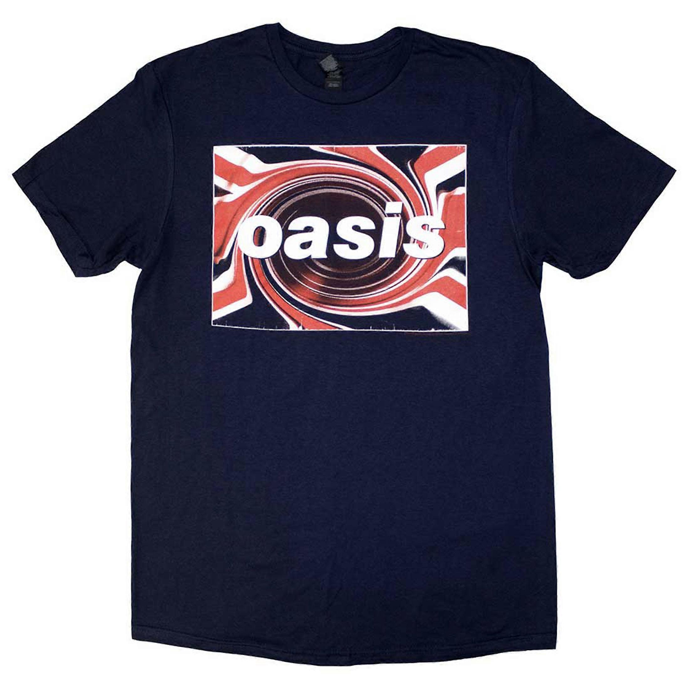 Oasis Union Jack Band Logo T Shirt