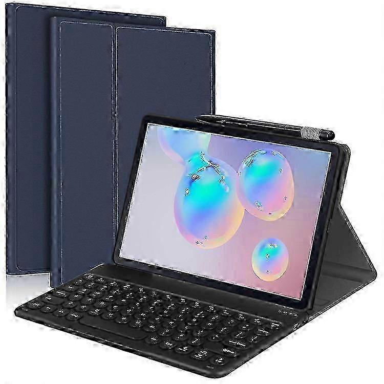 Capa de couro com teclado Bluetooth destacável e suporte para S Pen, compatível com Samsung Galaxy Tab S6 (SM-T860 / T865 / T867).