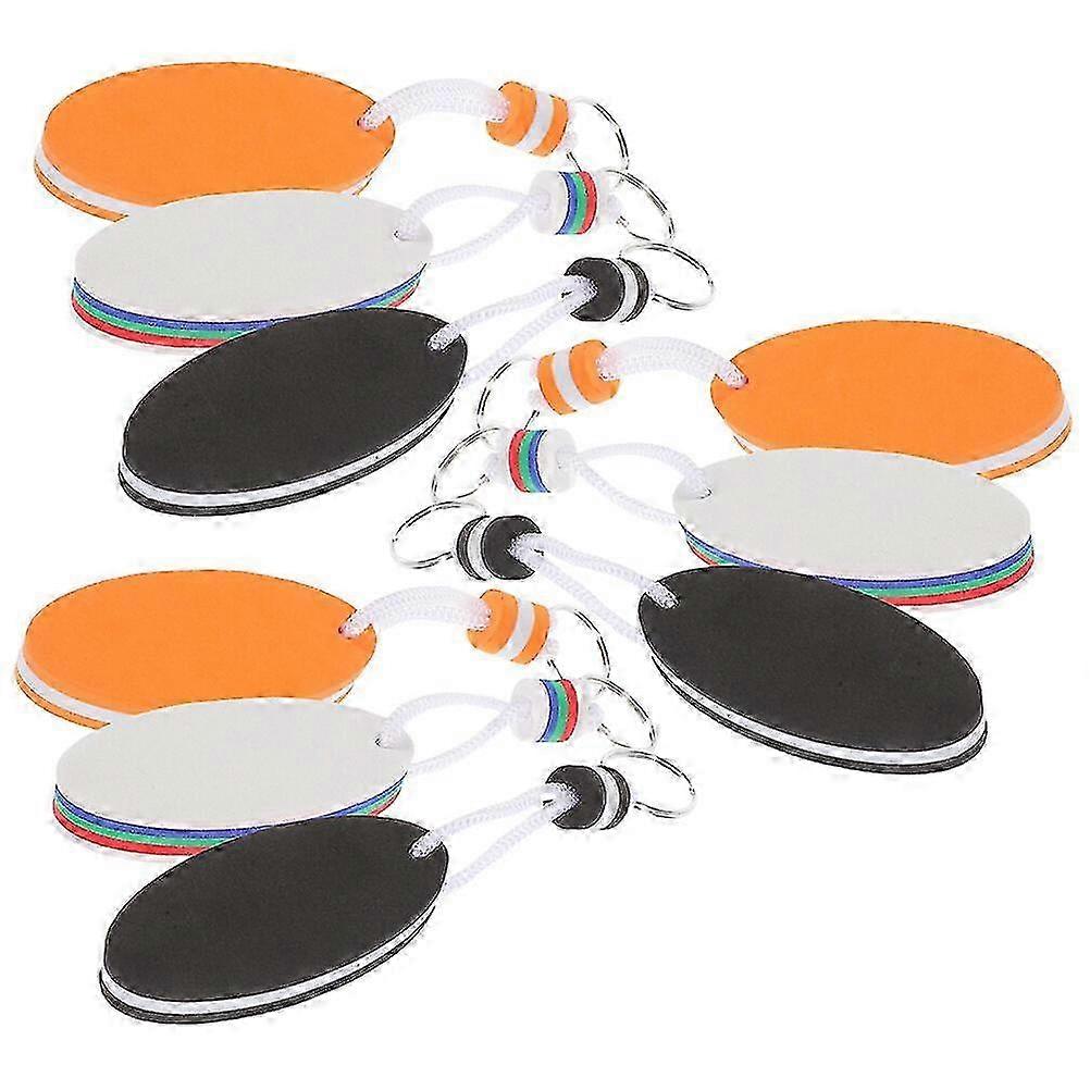 9pcs Water Activity Keychains Floating Pendants Keychains Floating Key Rings
