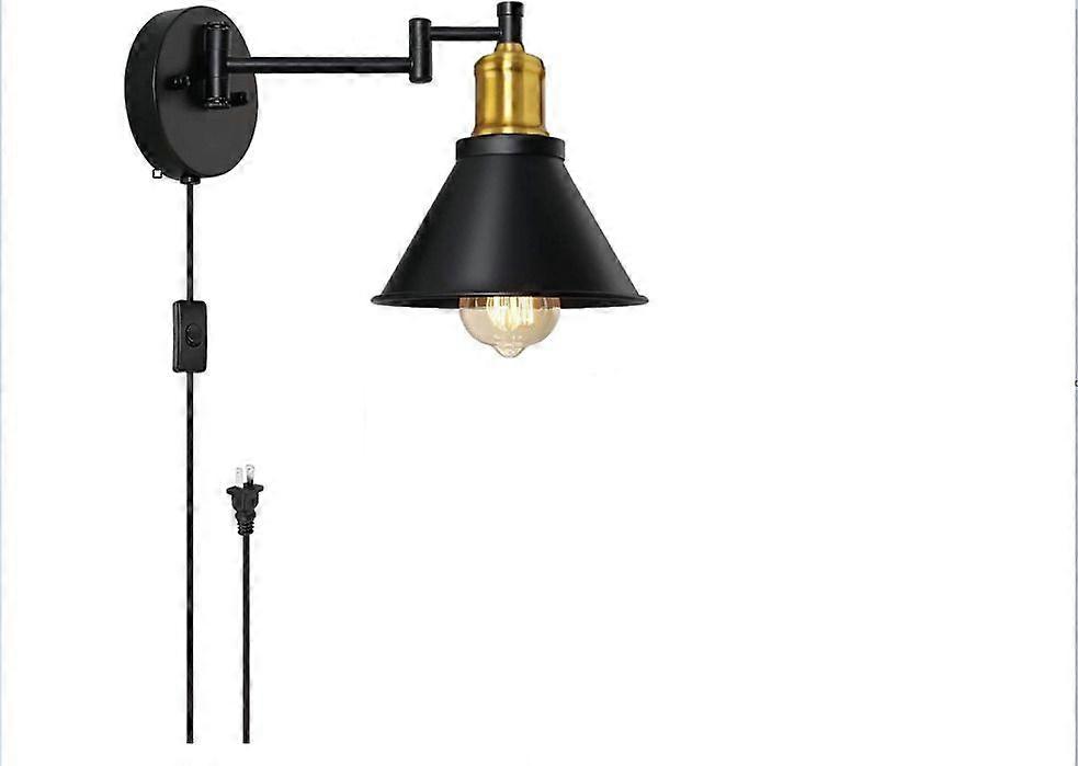 Wall light Dimmable Folding Wall Light Black 60W