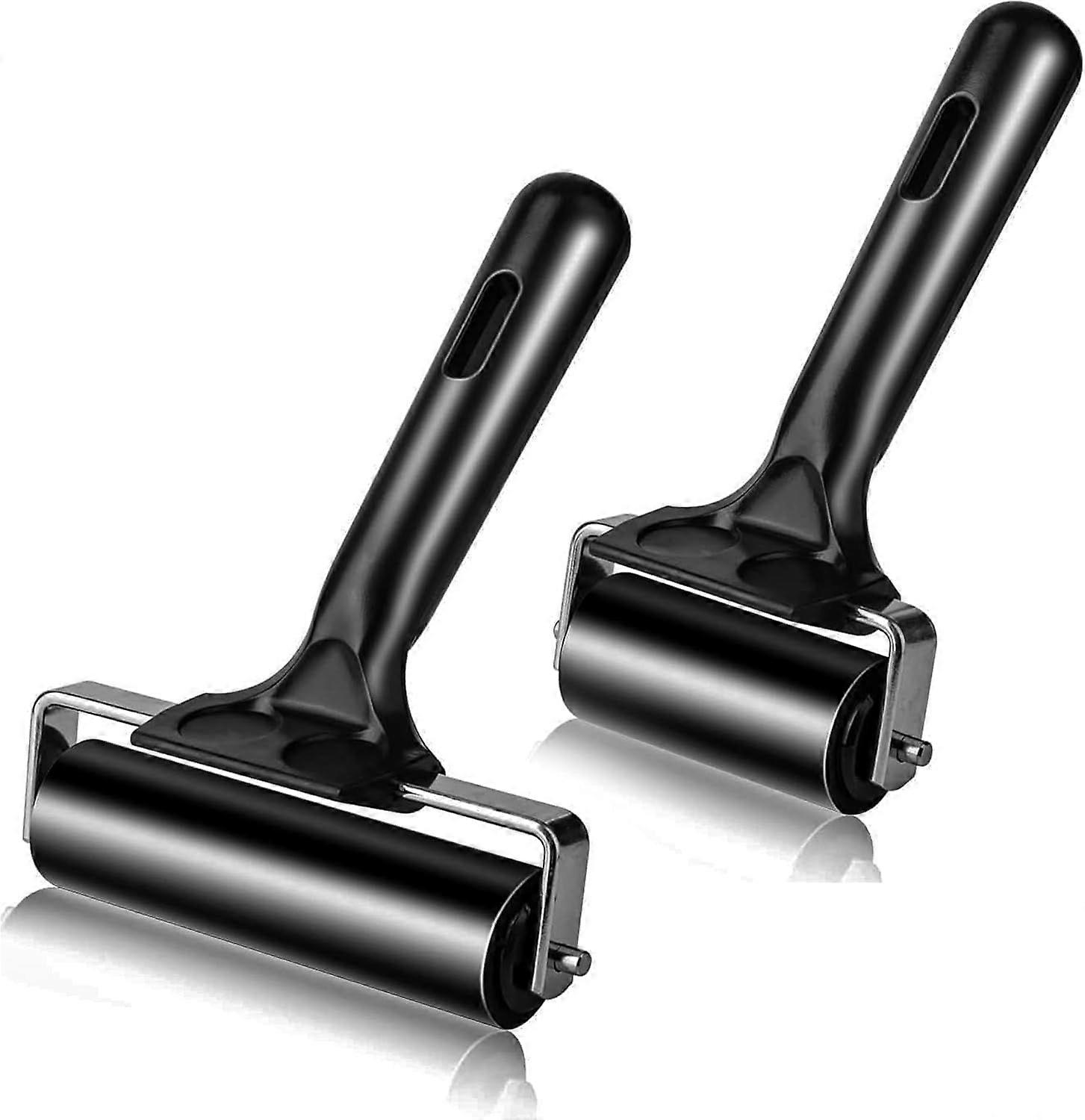 2pcs Rubber Ink Roller Linocut 6cm/10cm for Linocut and Block Printing