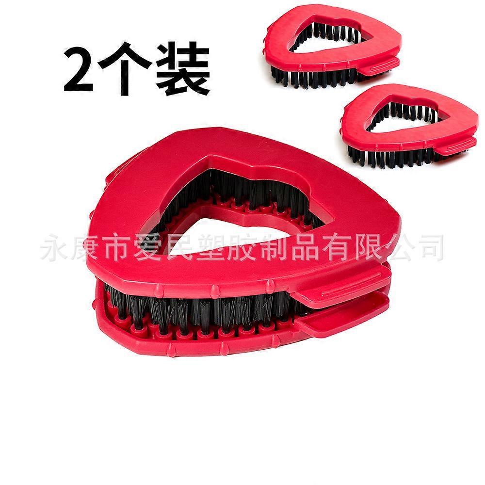 Cross-border triangle replacement household floor tile accessories cleaning brush rotating head 2-pack large triangular brushes