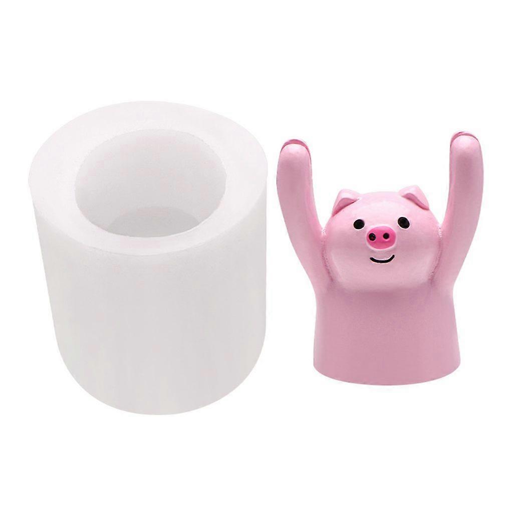 Höja händerna Grisformad ljushartsform Aromaterapi Gips Silikonform