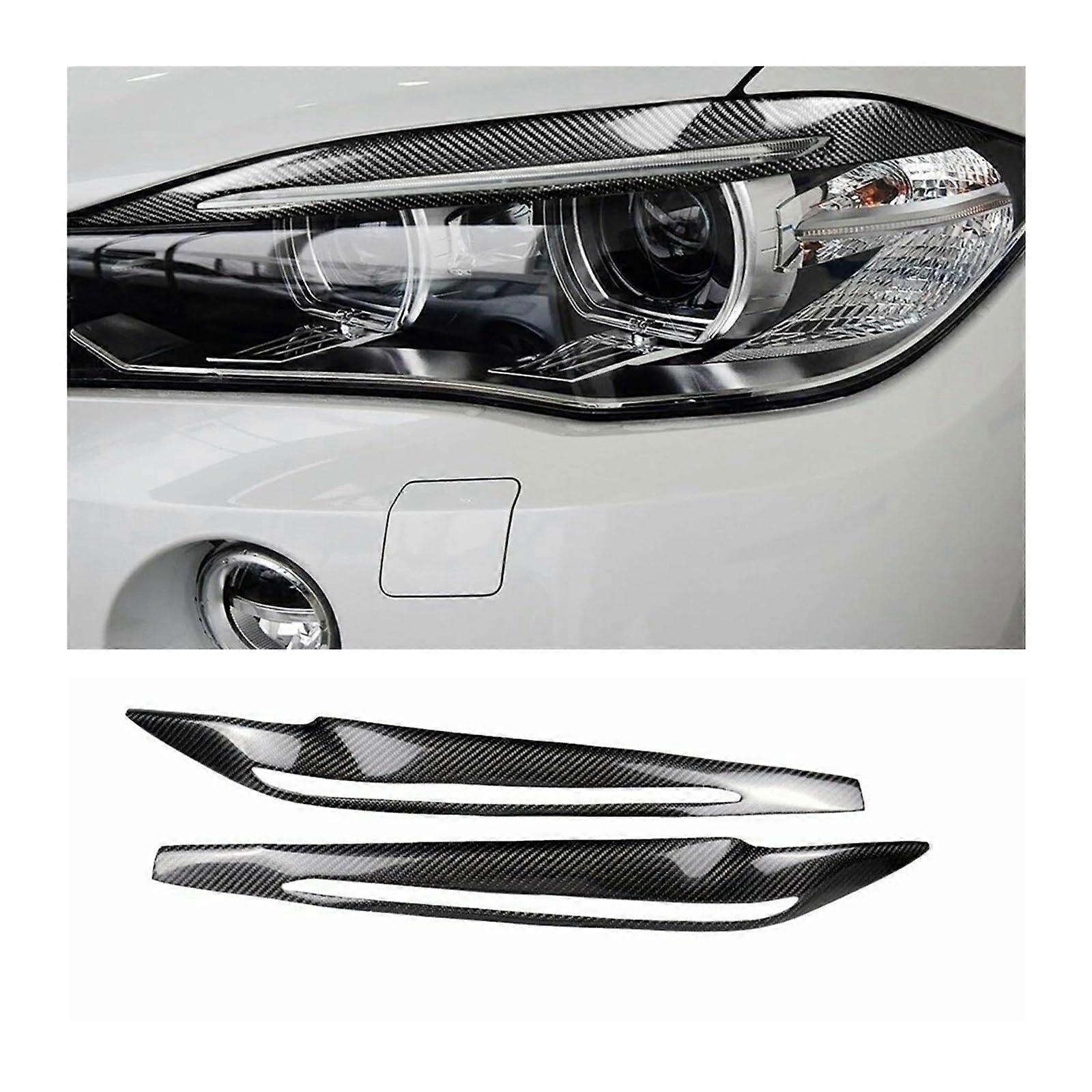 Headlights Eyebrows Eyelids Cover Eyelashes For Car Headlights Compatible With BMW F85 F15 F16 X5M F86 X6M 20142019