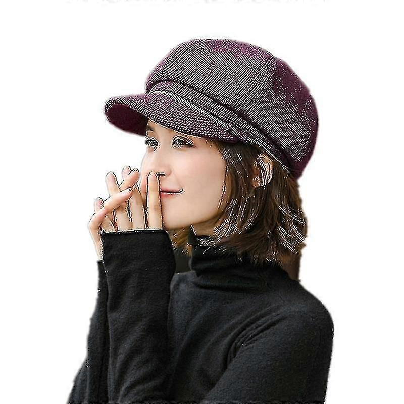 Automne Élégantes Femmes Chapeau Octogonal, Bonnet de Bérets de mode