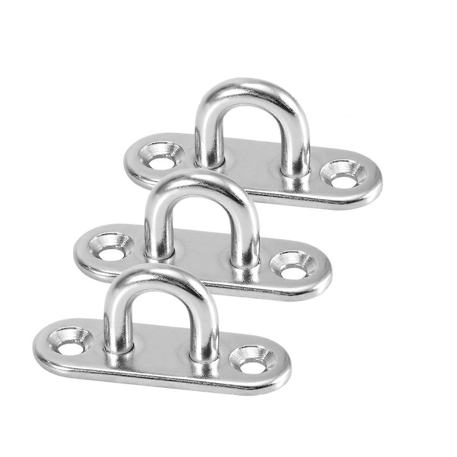 4pcs Ceiling Top Hook Stainless Steel Rectangular Hook