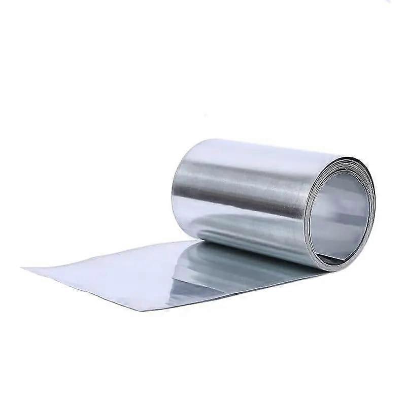 1 Piece Zinc Foil ≥99.995% Thickness (0.010.1mm) Width (100200) mm Length (1m) (Size: 0.3x100x1000mm)