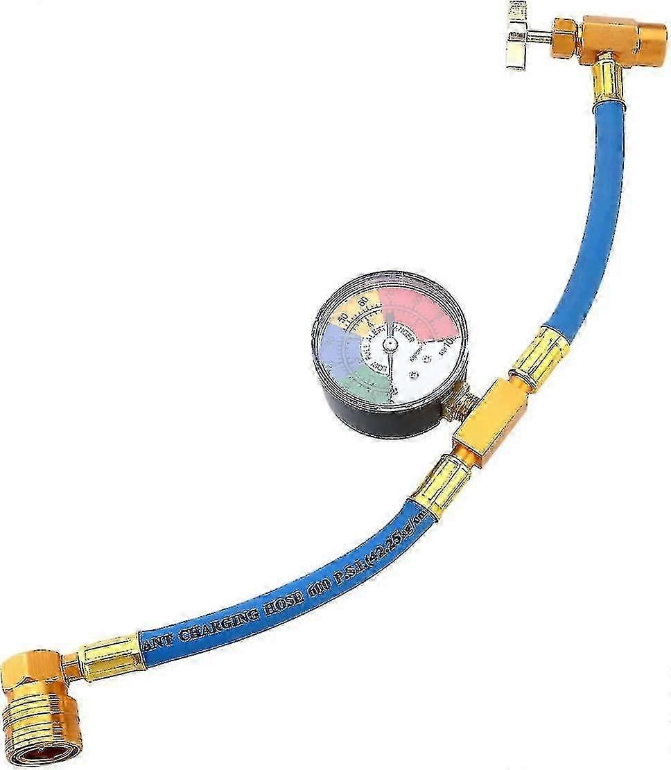 R134a σωλήνας πλήρωσης ψυκτικού μέσου R134a με τον μετρητή για το αυτοκίνητο (1/2 σπείρωμα για την Αμερική και την Ευρώπη)