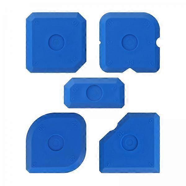 2 x 5 Pieces Caulking Tool Set Multfuctional Glass Edge Blue