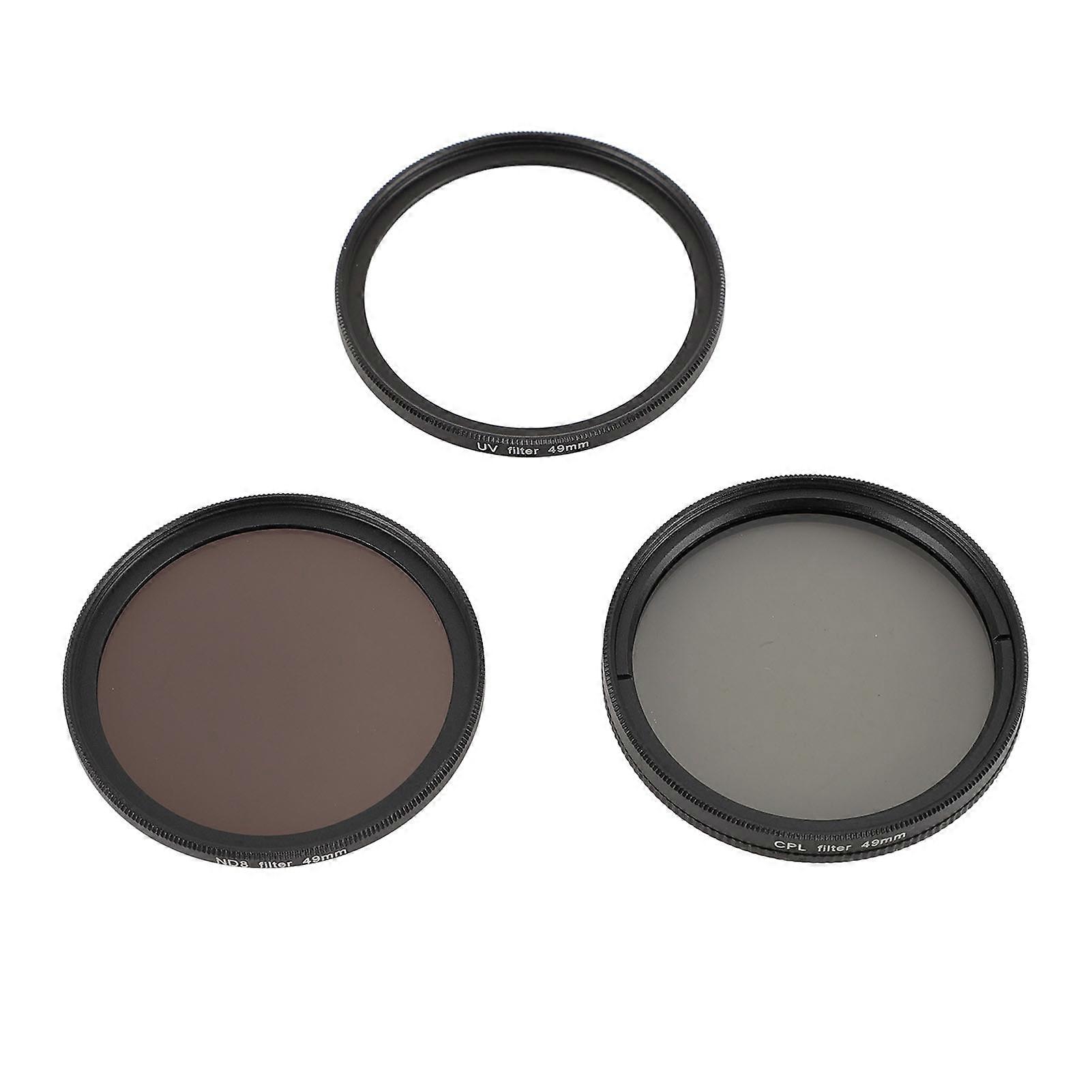 3-in-1 DSLR Camera Filter Set: ND8, CPL, UV Filters for Ultimate Clarity and Protection