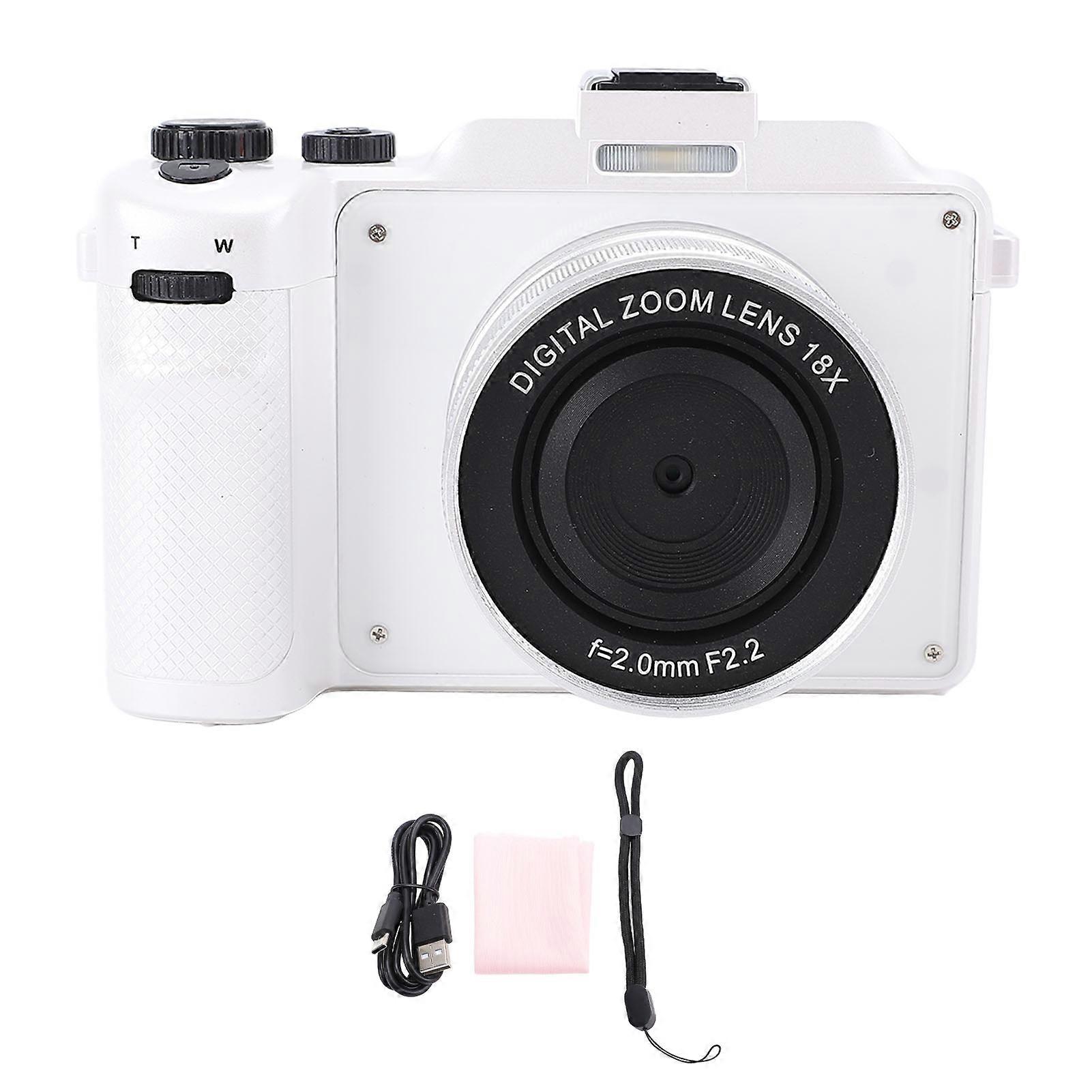 64MP Compact Digital Camera - 4K Video, Dual Lens, WiFi & 3" Display for Students