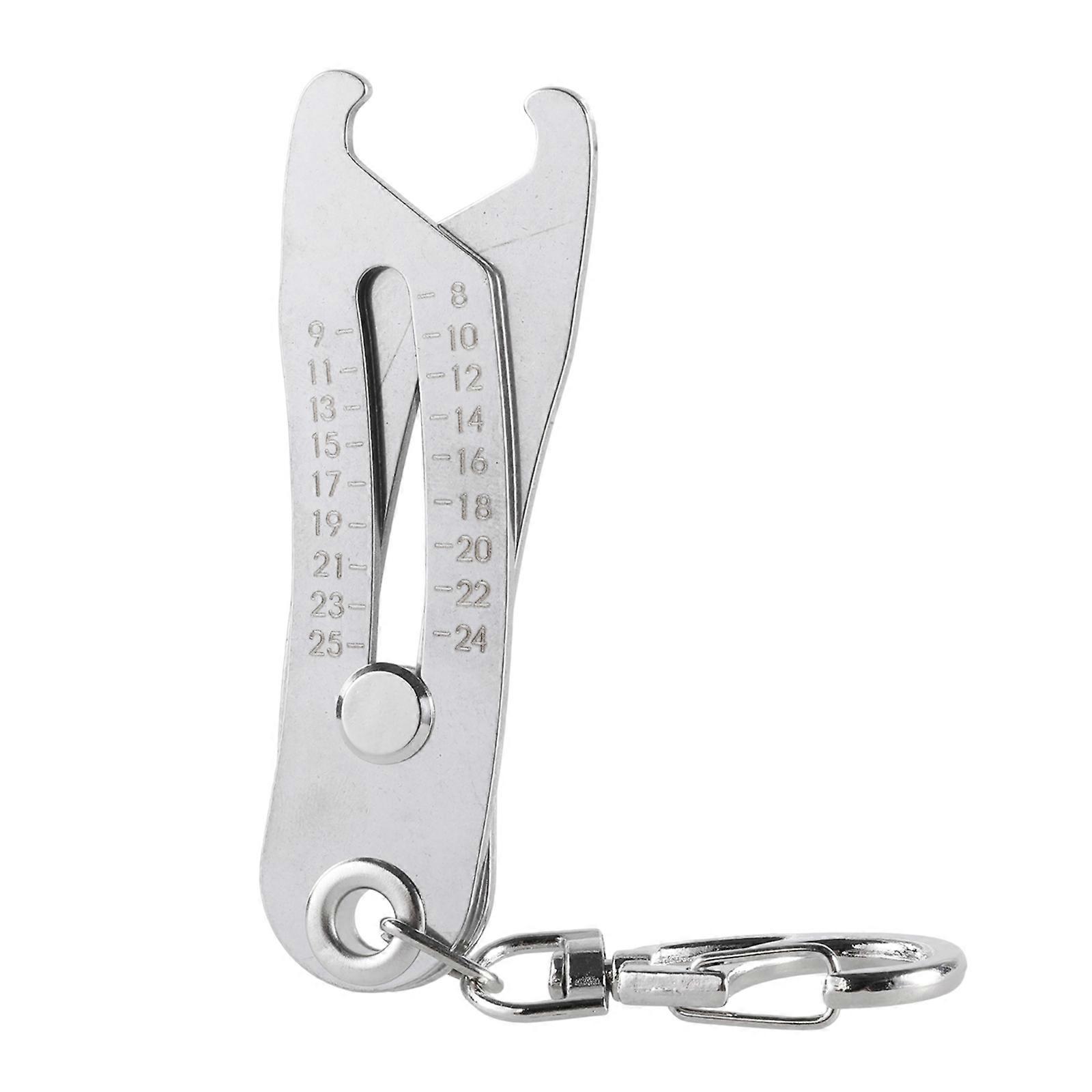 Portable Precise Thread Size Checker Keychain Thread Size Verification Tool Bolt and Nut Identifiers Gauges Size Gauges Multicolor