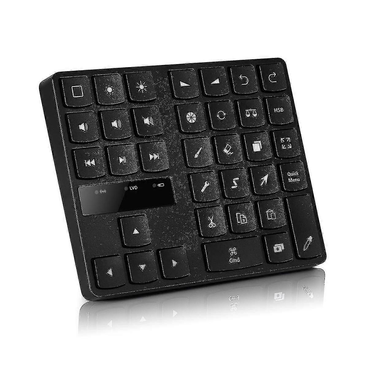 Bluetooth 5.0 Painting Keyboard 35 Keys Keypad Wireless Number Digital Keyboard Quick Direction Up