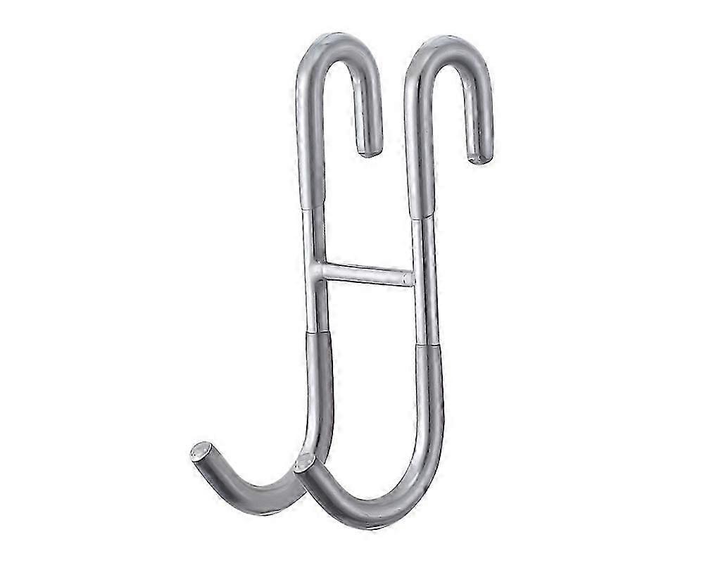 מארז 2 ווים לדלת זכוכית מעל מקלחת, כסף מלוטש, ווי מתלה נירוסטה SUS 304, קולב ללא מסגרת ללא קידוח בחדר האמבטיה