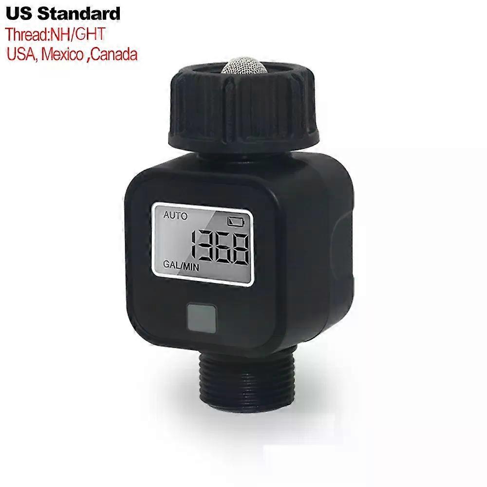 Water Flow Meter, 4 Measure Modes, 5% High Accuracy,Flow Rate for Outdoor Garden Hose Watering, RV Water Tank Filling