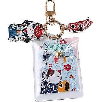 Lucky Cat Charms, Japanese Maneki Neko Kawaii Hanging Pendant Keychain Accessories Purse Bag Gift for Christmas New Year Gift