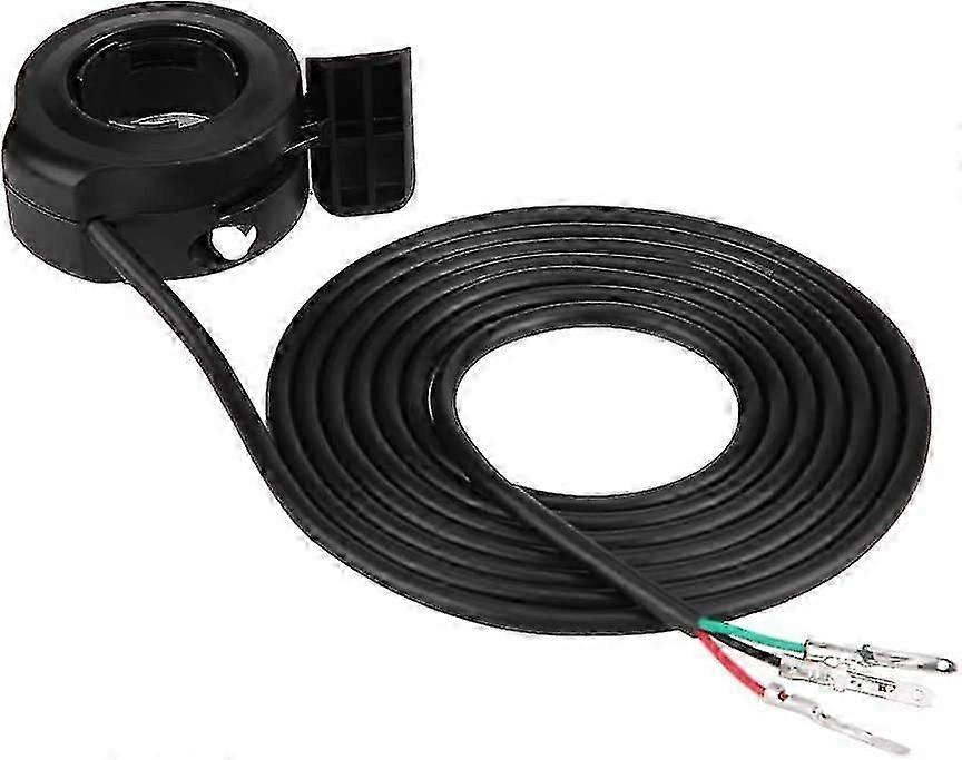 7/8" 22mm Universal Thumb Throttle Speed Control Assembly For E-bike Electric Bike Scooters Accelerator(1pc, Black