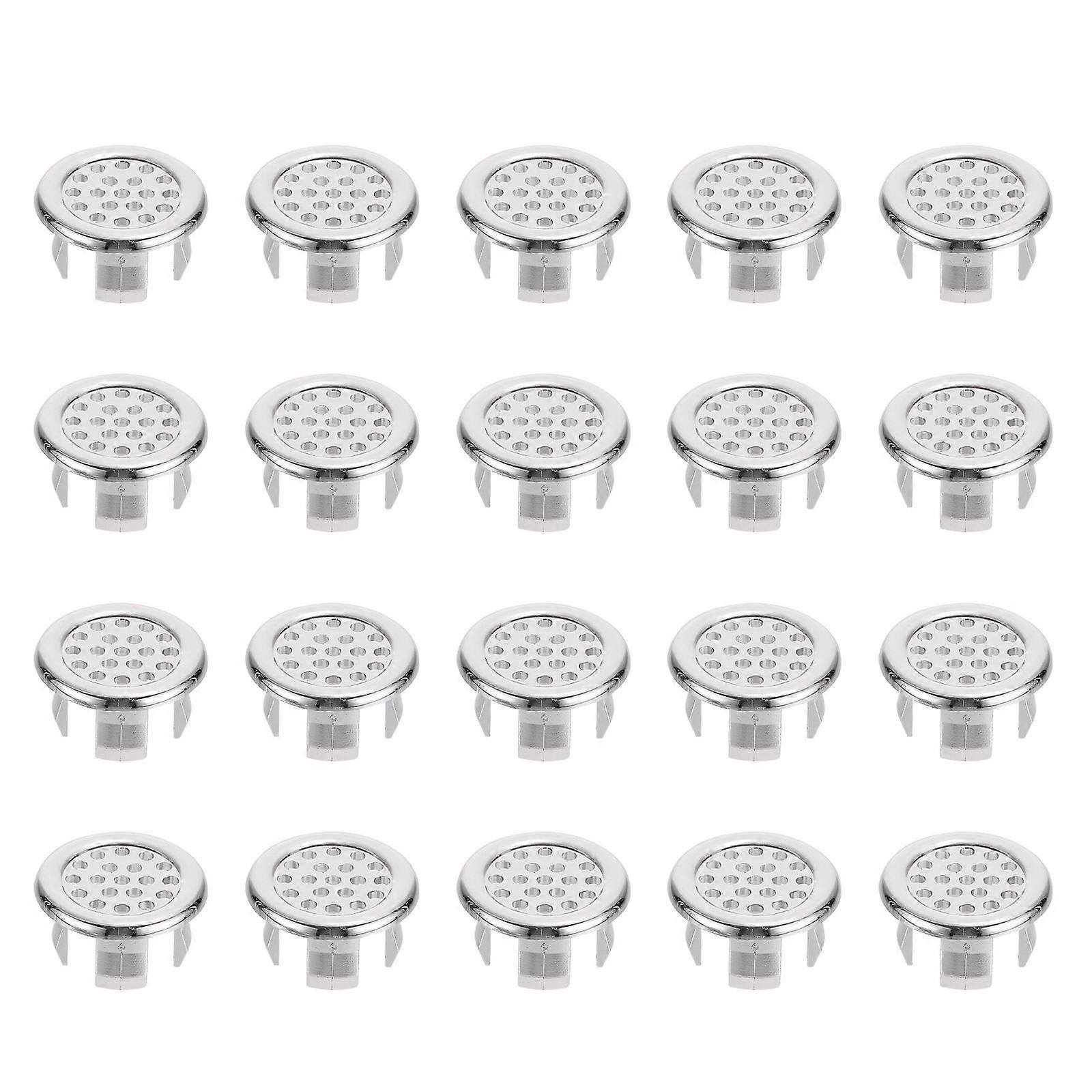 20pcs Sink Overflow Cover Replacement Rings – Durable Bathroom Basin Accessories for Kitchen and Bathroom Sinks, Easy Installation