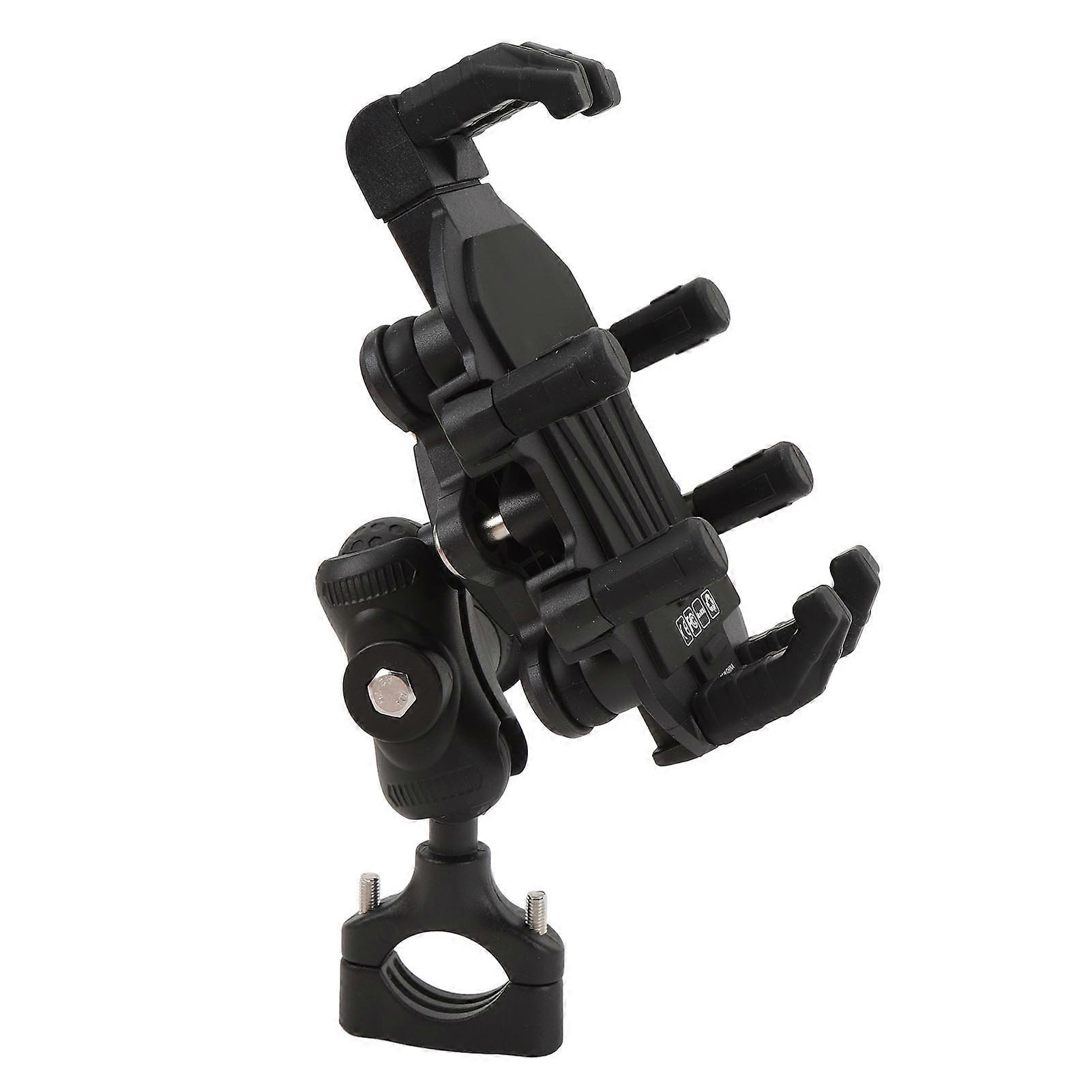 Motorcycle Phone Mount with Vibration Dampener High Speed Secure Lock Adjustable for Scooter ATV 4.9 to 8.1in Smartphones 