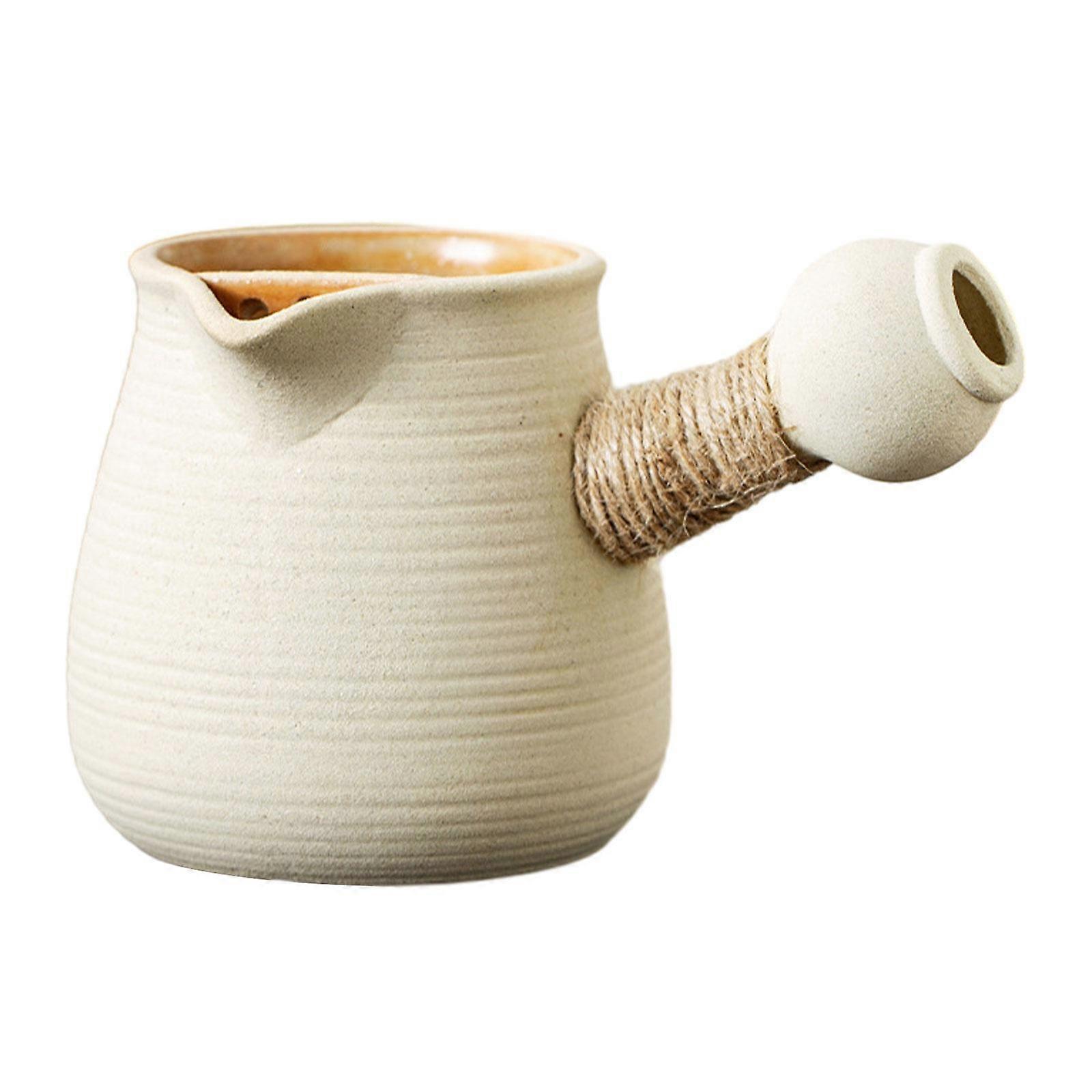 Ceramic Teapot for Boiling Hot Water Rustic Blooming and Loose Tea Leaf Kettle