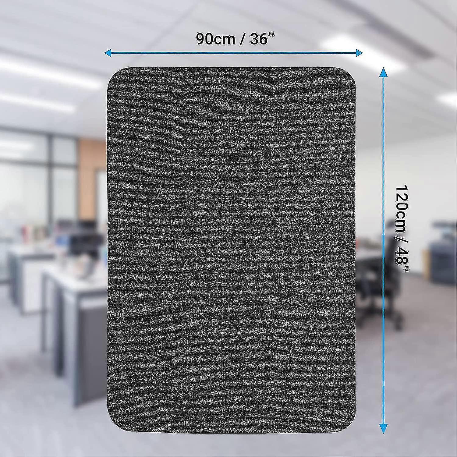 Chair Mat for Office Use, Multi-functional Floor Protector Cushion, Desk Mat Suitable for Various Brands, Black Color