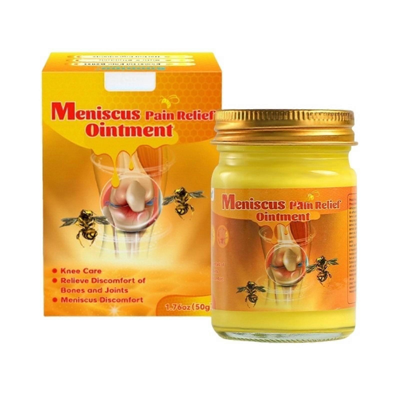 Bee Glass Bottle Pain Relieving Cream, Large Capacity 50g, Joint Discomfort