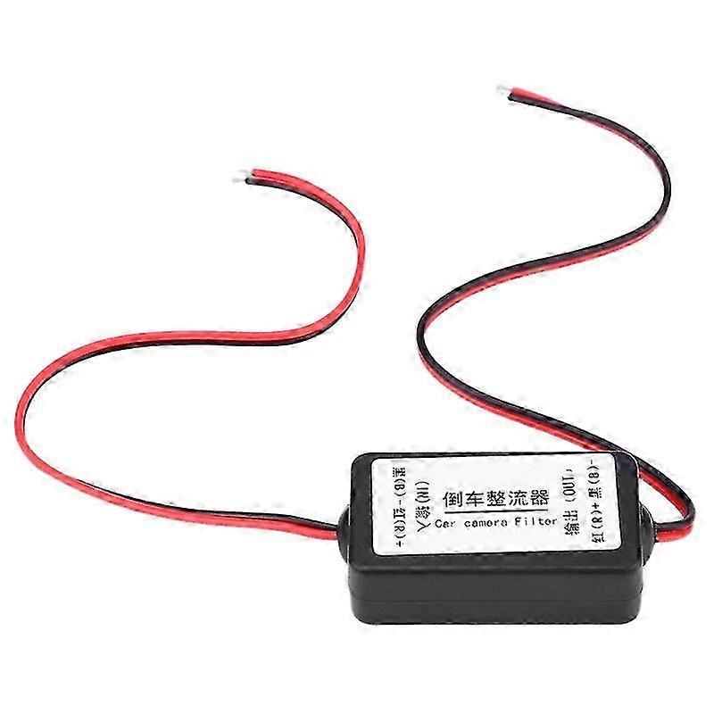 12V Car Rear View Camera Rectifier Relay Capacitor Filter Connector for Reversing