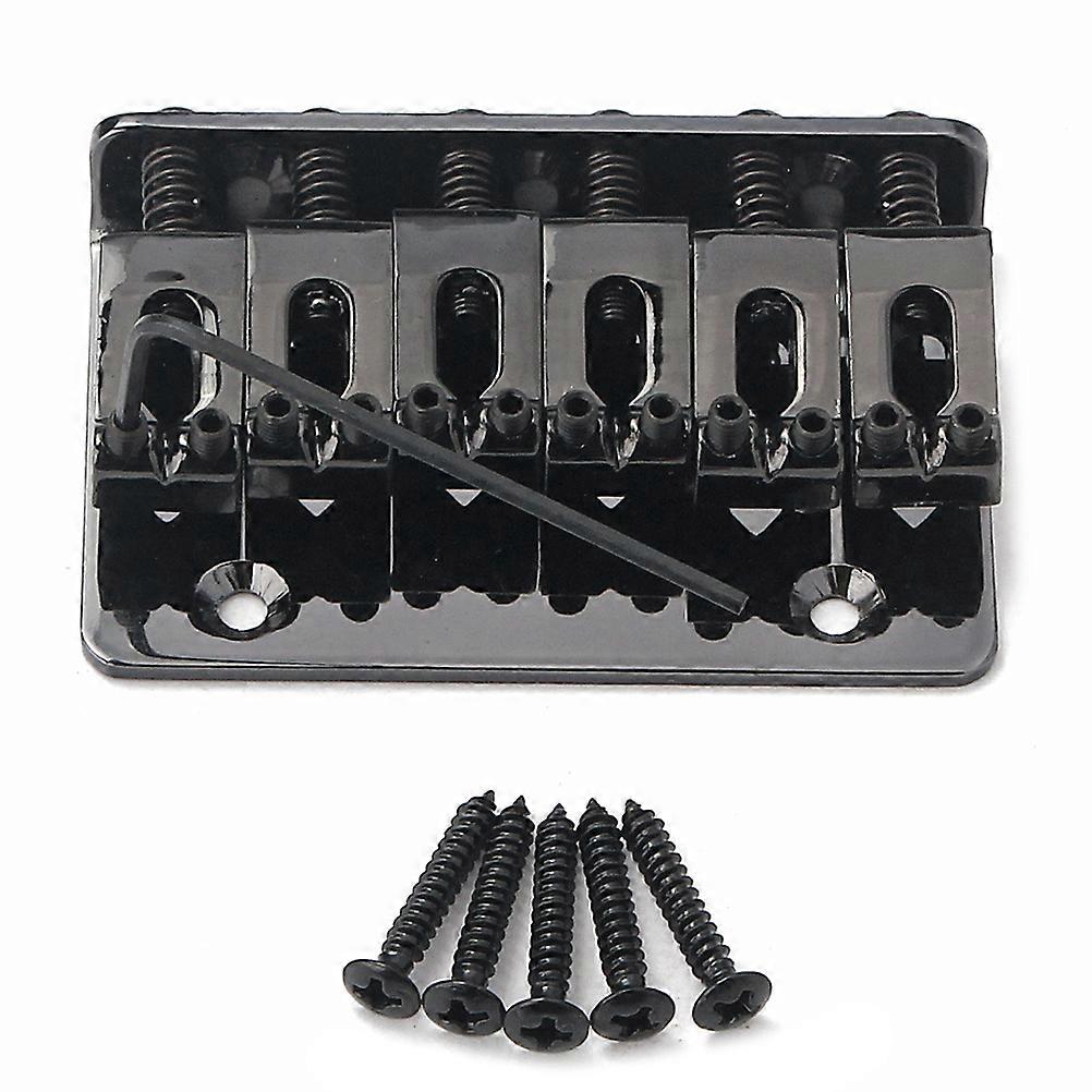 Hardtail Bridge for 6 String Guitars, Offers Enhanced Sound Quality and Stability