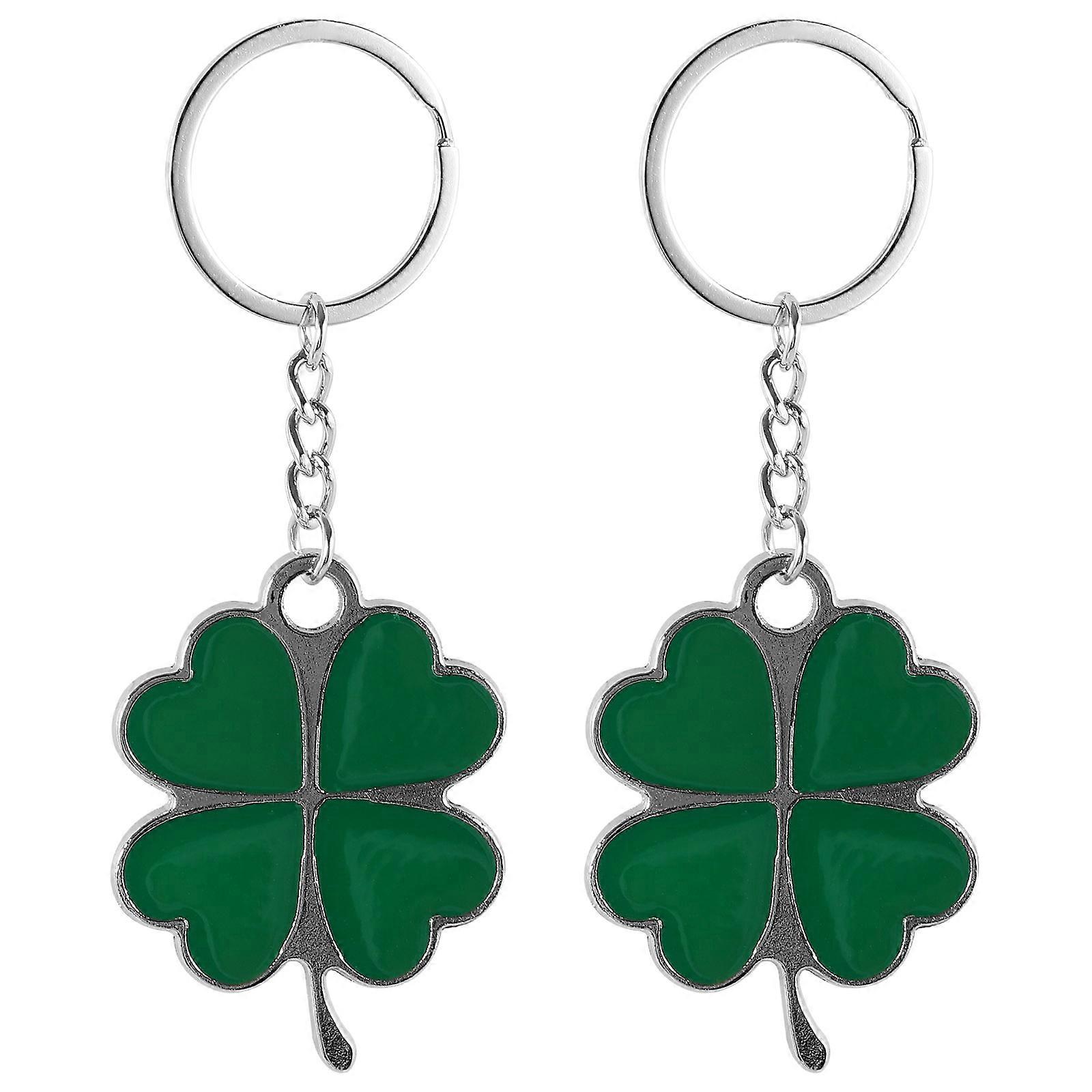 Premium Metal Clover Keychain, Versatile Bag Phone Car Accessory