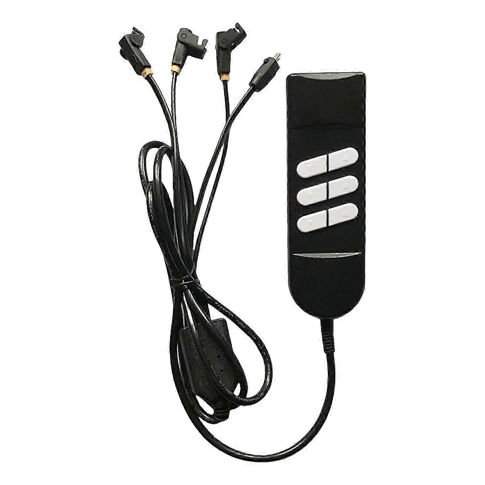 6 Key Electric Lift Hand Controllers Three Control Adjustable Height Angles Motorized Lift Remote ABS for Sofa Recliner Edition 0618