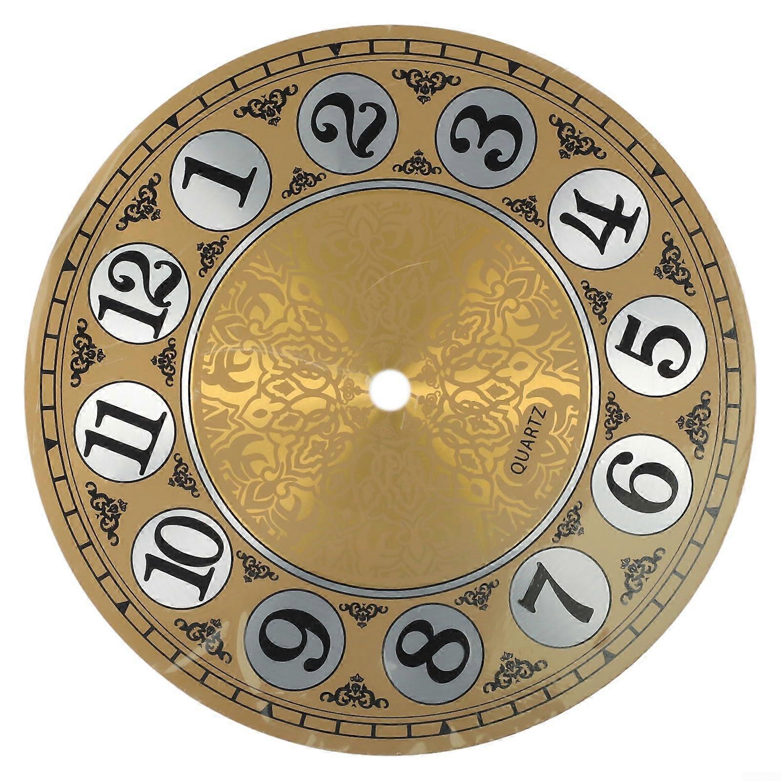 1 x 7' Dial, Aluminum Dial, Arabic Numerals, Diameter 180mm, Gold Tone with Easy to Read Numbers