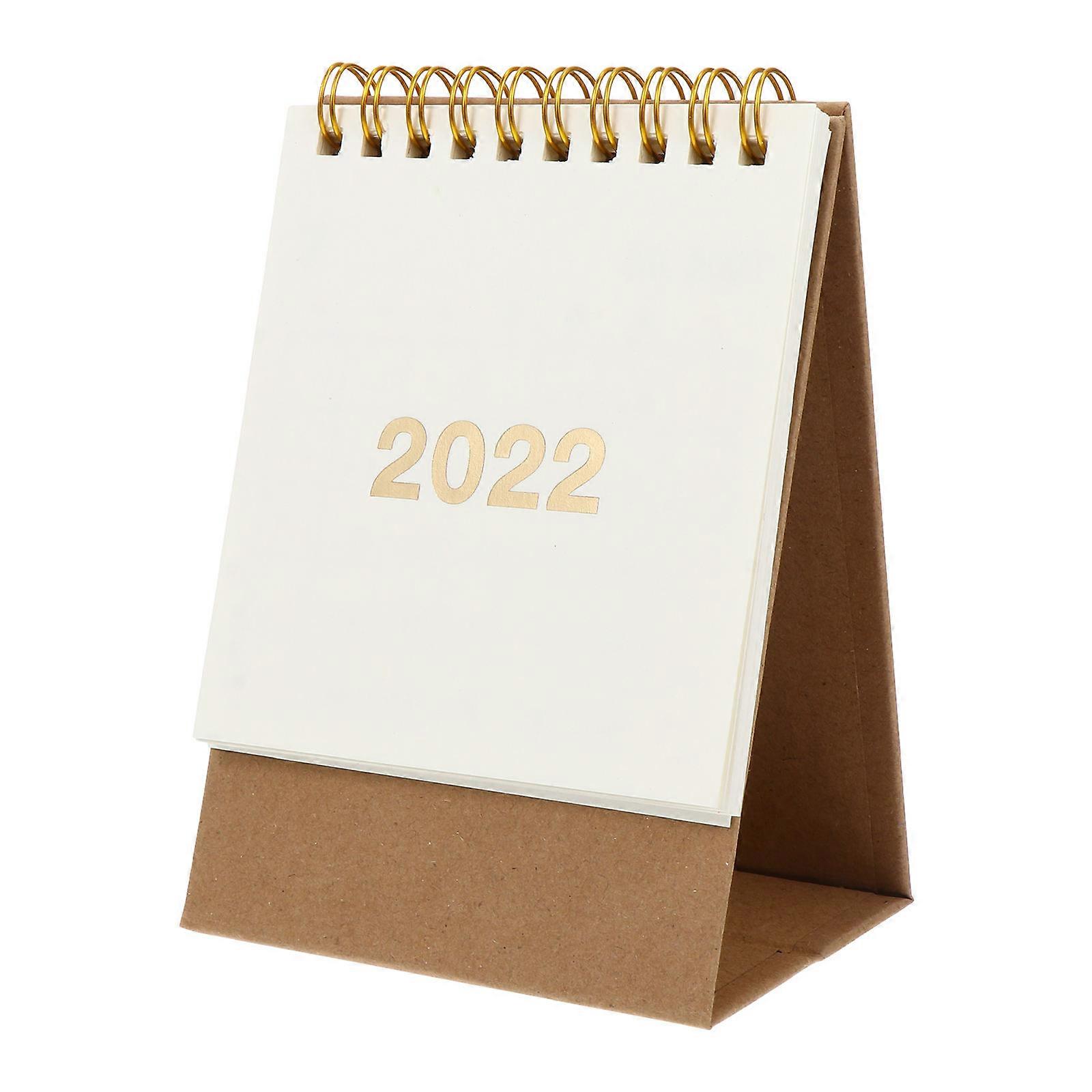 2022 Calendar Simple Table Calendar for Office Use 2Pcs Paper Material