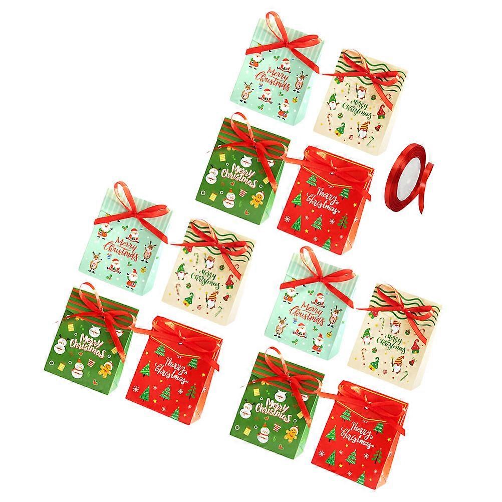 Candy Wrapping Boxes Set Christmas present Packaging Creative Design Assorted Color Reusable 1Set