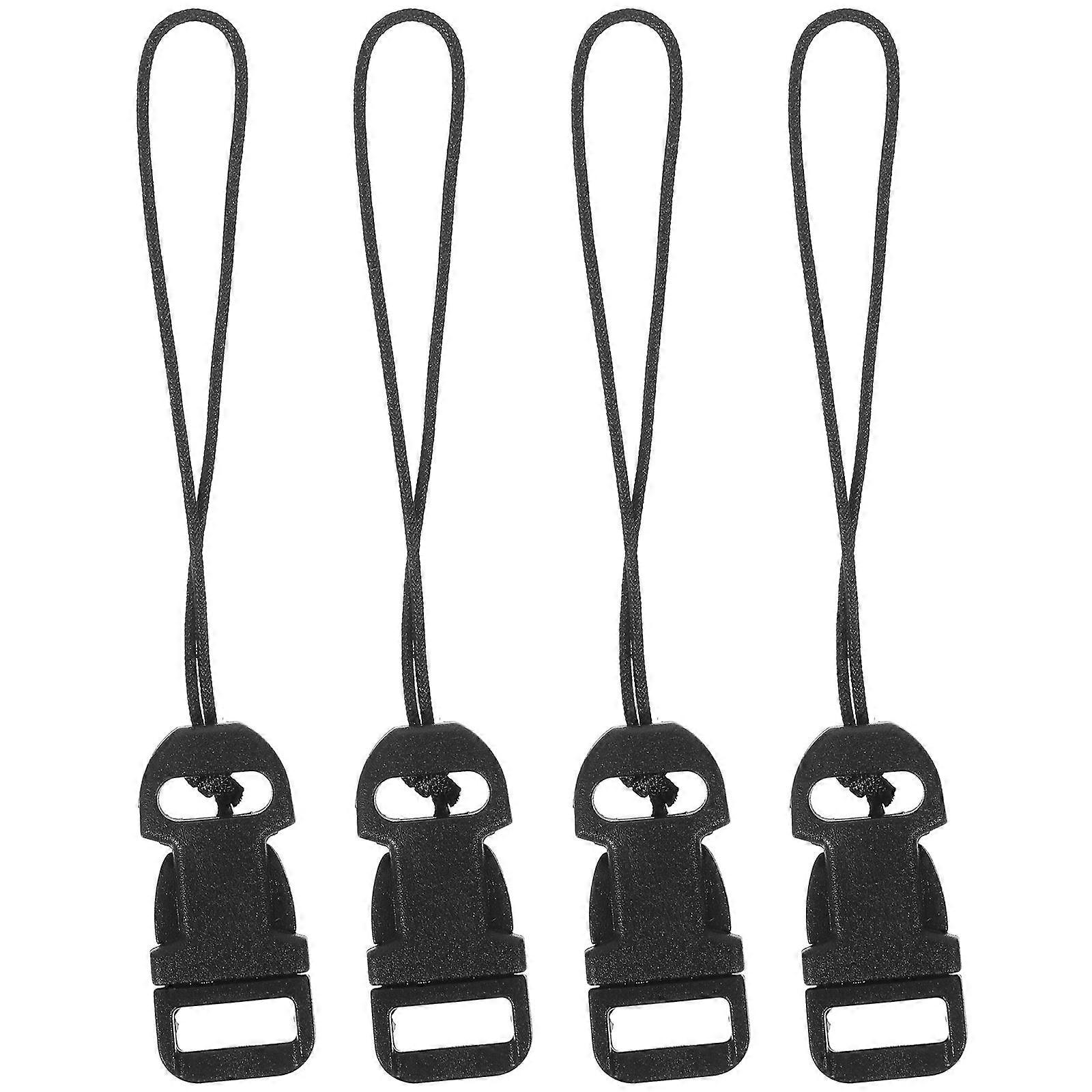 Quick Release Buckle Mini QD Loop System Camera Accessory Black 9.30X1.30X0.50CM Durable 2 Pairs